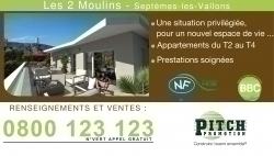 PITCH PROMOTION :  promoteur; projet les 2 moulins;  promoteur  Marseille ; appartement à vendre ; Marseille; téléphone 0800 174 824 